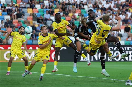 Udinese vs Hellas Vérone résultats historiques