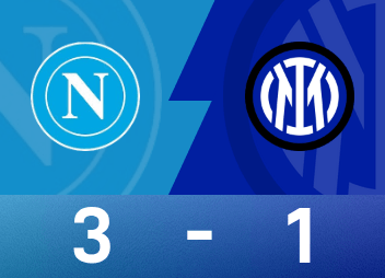 Rapport du match de Serie A : De Bruyne et Calhanoglu ont tous deux marqué, Naples 3-1 Inter Milan