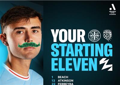 Onze de départ de Melbourne City vs Perth Glory : Leckie PK Taggart, Kucharski et Beach sont sur la liste