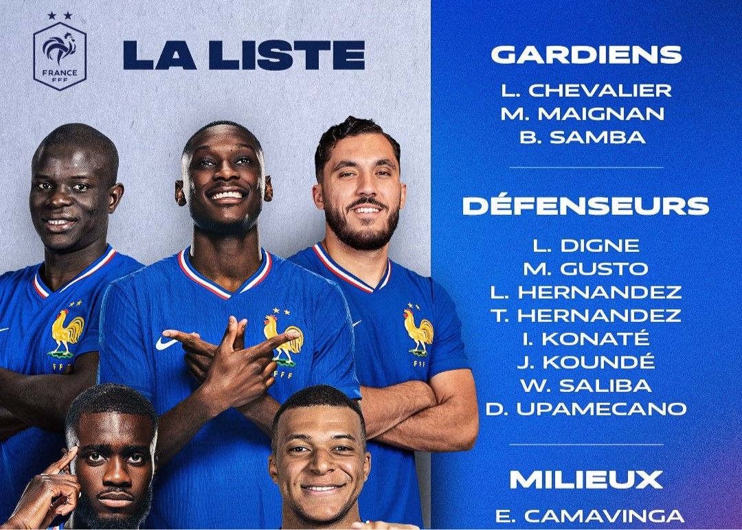 Préliminaires de la Coupe du Monde en novembre en France : Mbappé en tête, Dembélé et Tsouameni sont blessés