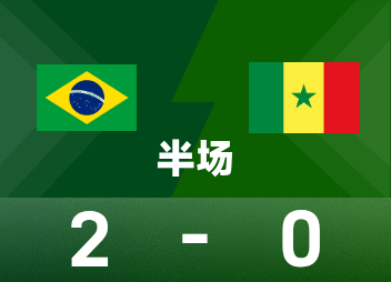 Mi-temps amical international : Esteban et Casemiro ont marqué, Brésil 2-0 Sénégal